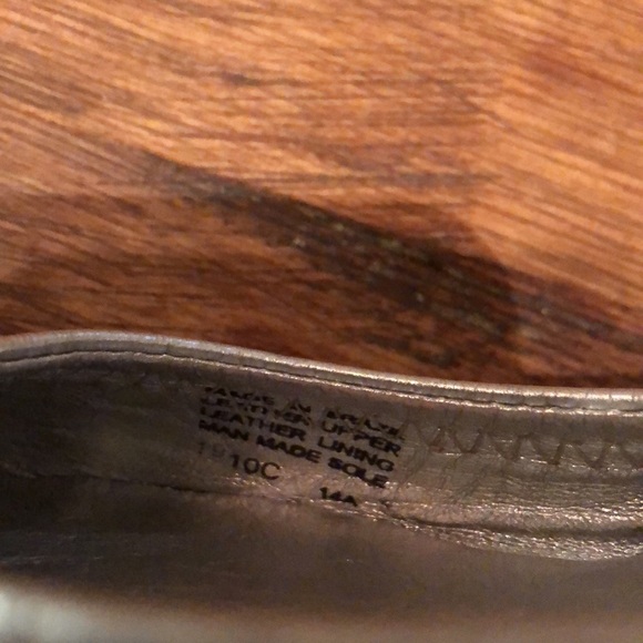 Tory Burch Reva silver flats, 10C - Picture 7 of 8